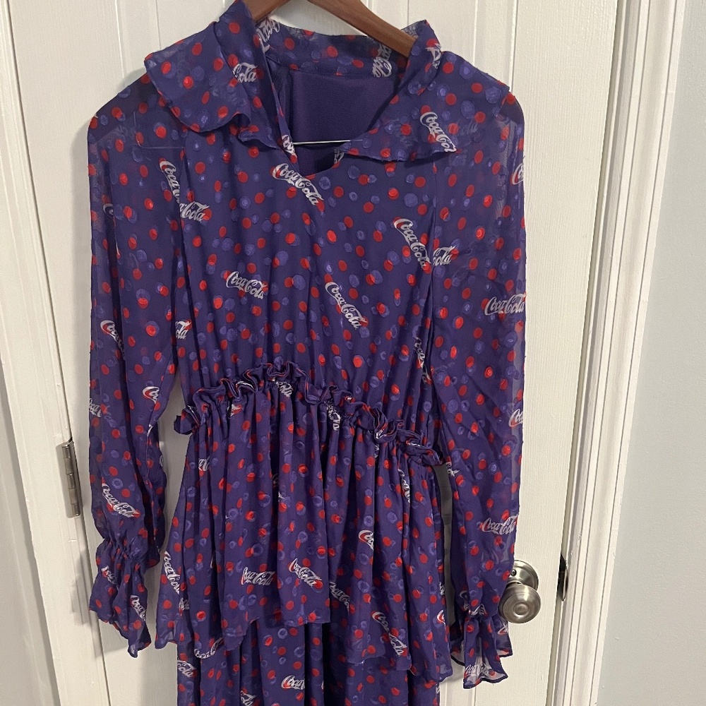 Unique Coca-cola purple dress